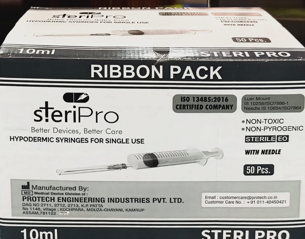 SteriPro 10ml Syringe with Needle