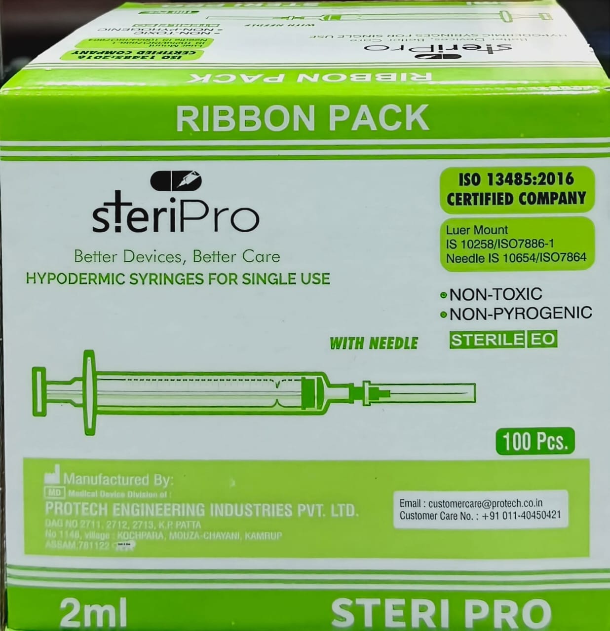 SteriPro 2ml Syringe with Needle