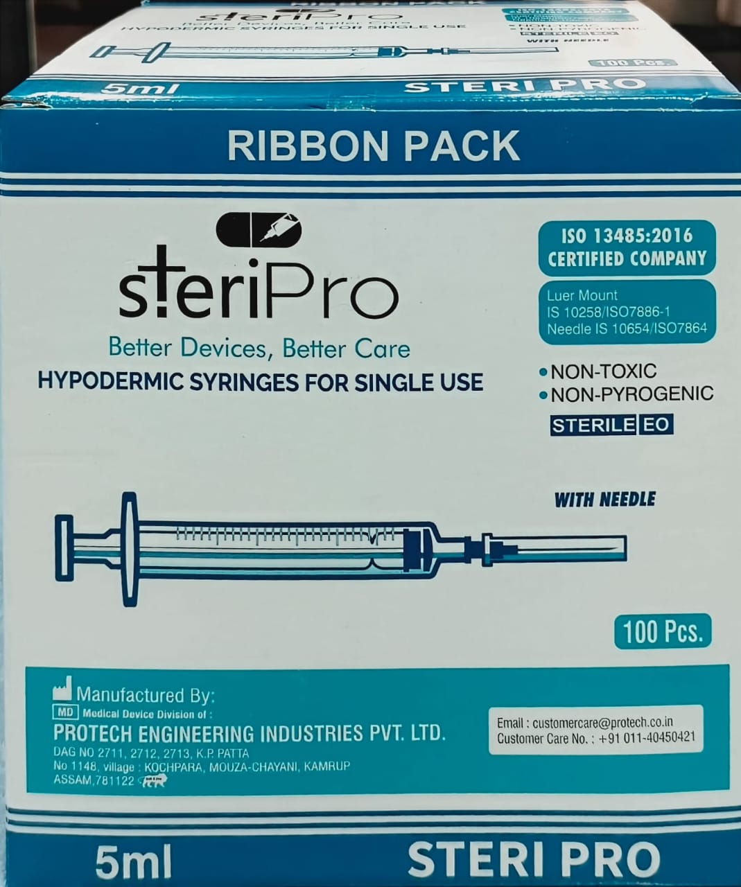 SteriPro 5ml Syringe with Needle